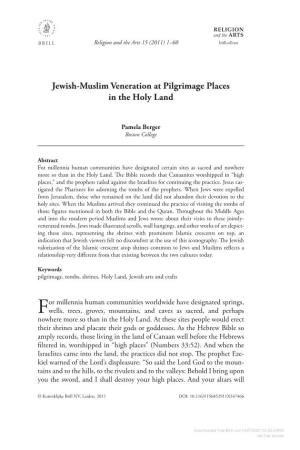 Jewish-Muslim Veneration at Pilgrimage Places in the Holy Land