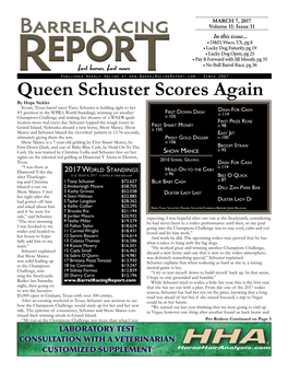 Queen Schuster Scores Again