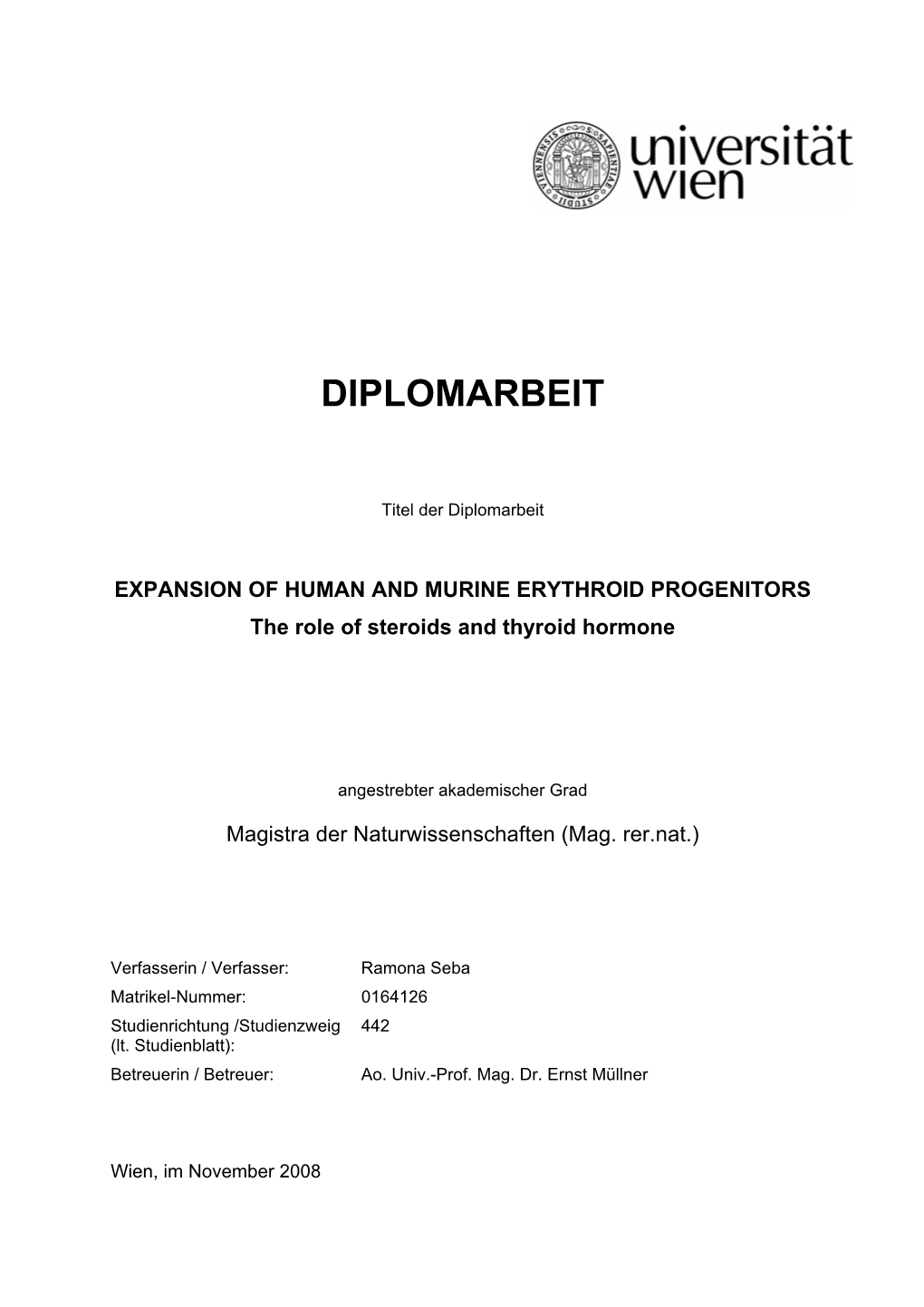 Diplomarbeit