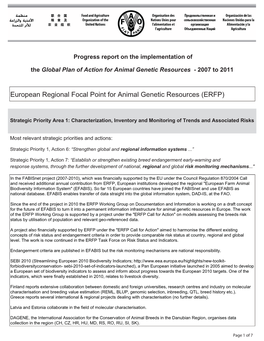 European Regional Focal Point for Animal Genetic Resources (ERFP)