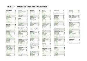 Brisbane Native Plants by Suburb