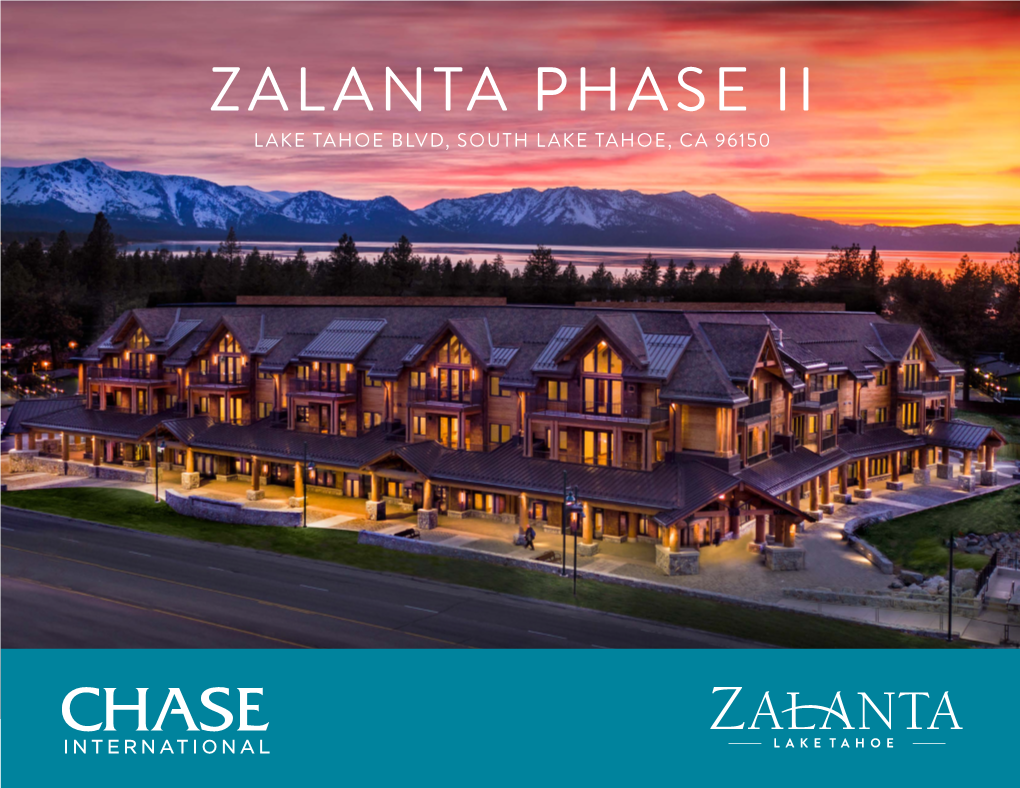 Zalanta Phase Ii Lake Tahoe Blvd, South Lake Tahoe, Ca 96150