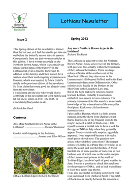 Lothian Newsletter Spring 2012