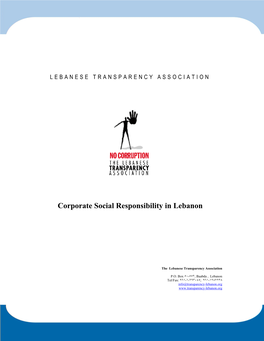 Corporate Social Responsibility in Lebanon