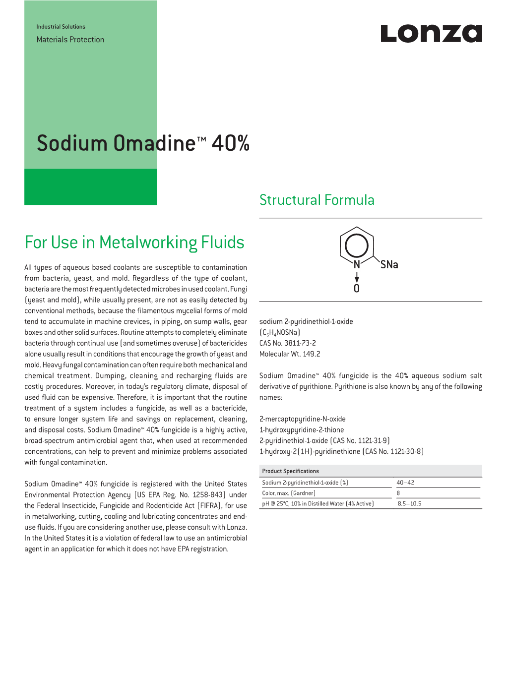 Sodium Omadine™ 40%