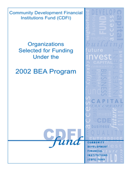 2002 BEA Awardee List