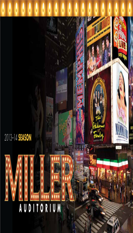 Miller Auditorium 2013–14 Season Brochure