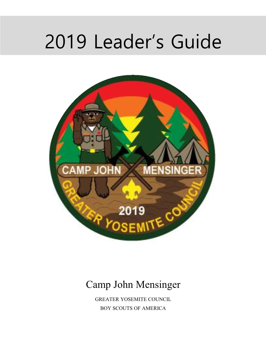 2019 Leader's Guide