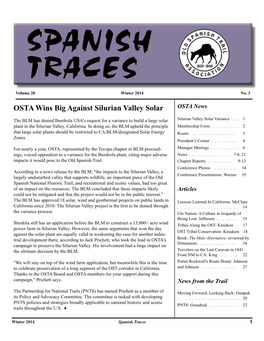OSTA Wins Big Against Silurian Valley Solar OSTA News