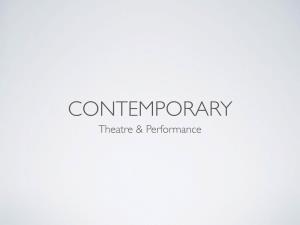 Theatre & Performance