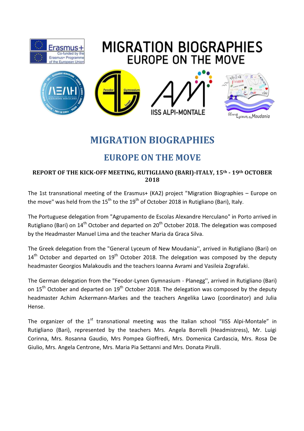 Migration Biographies Europe on the Move