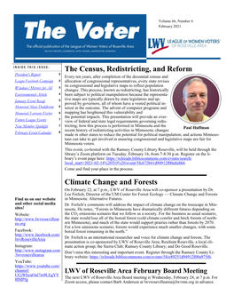 The Census, Redistricting, and Reform Climate Change and Forests