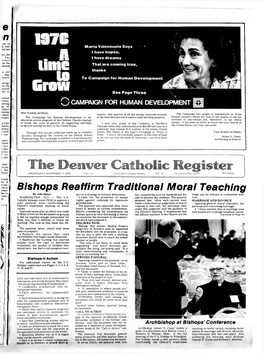 The Denver Catholic Register Hould WEDNESDAY, NOVEMBER 17,1976 VO L