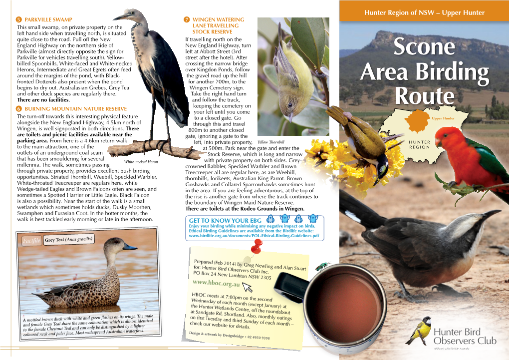 Scone Area Birding Route