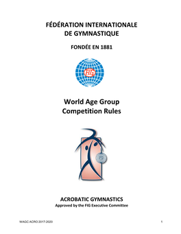 World Age Group Competition Rules