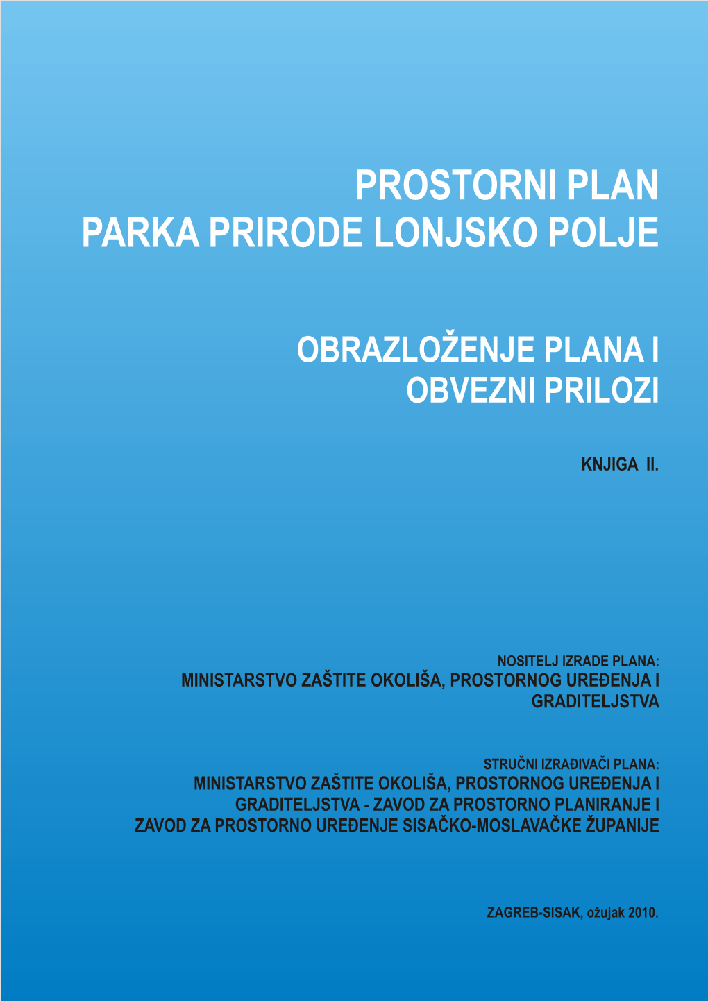 Prostorni Plan Parka Prirode Lonjsko Polje