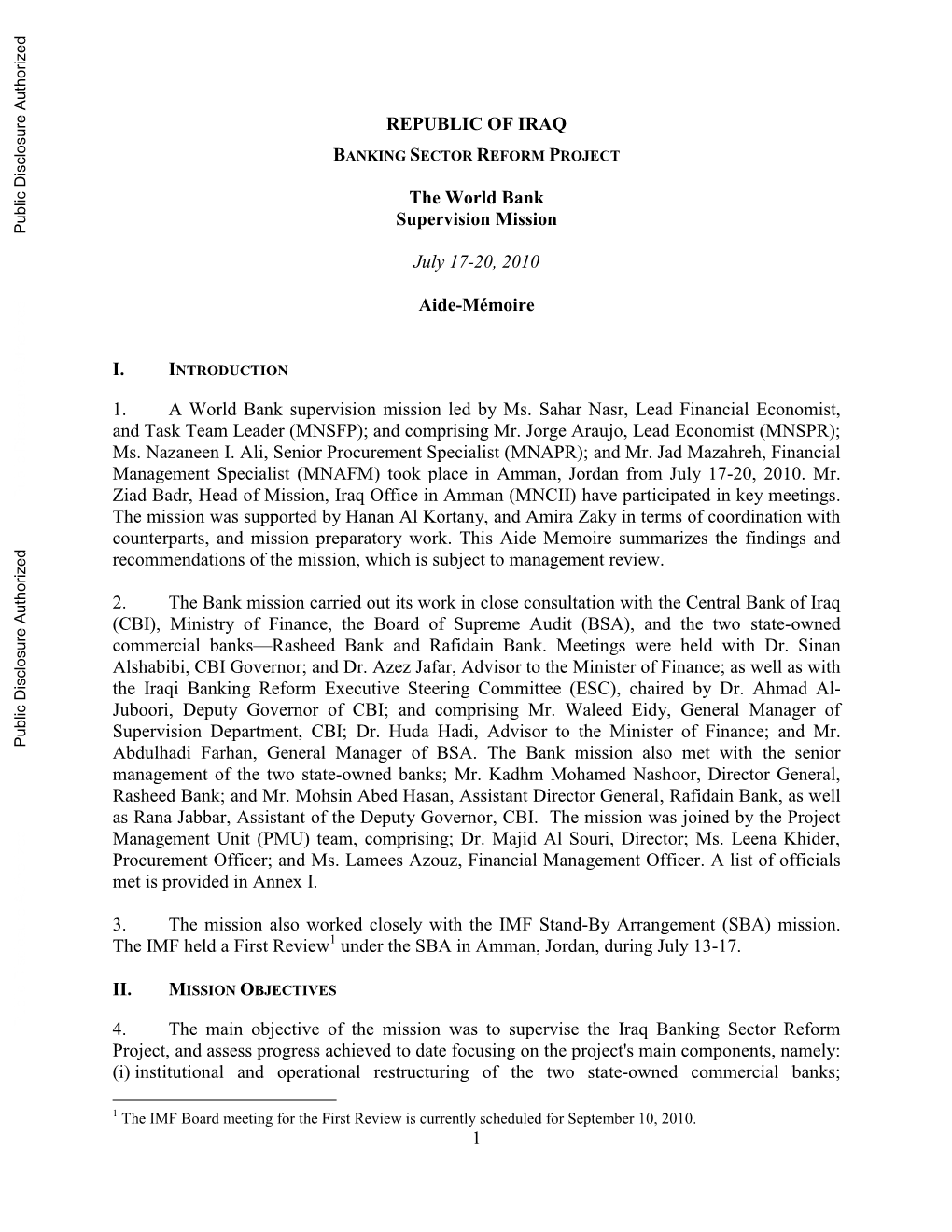 World Bank Document