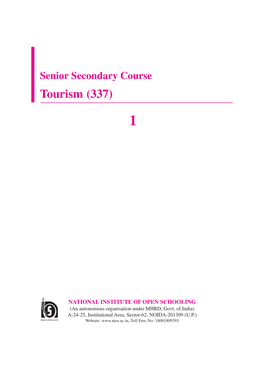 Senior Secondary Course Tourism (337) 1