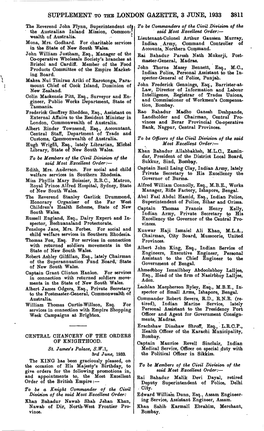 Supplement to the London Gazette, 3 June, 1933 3811