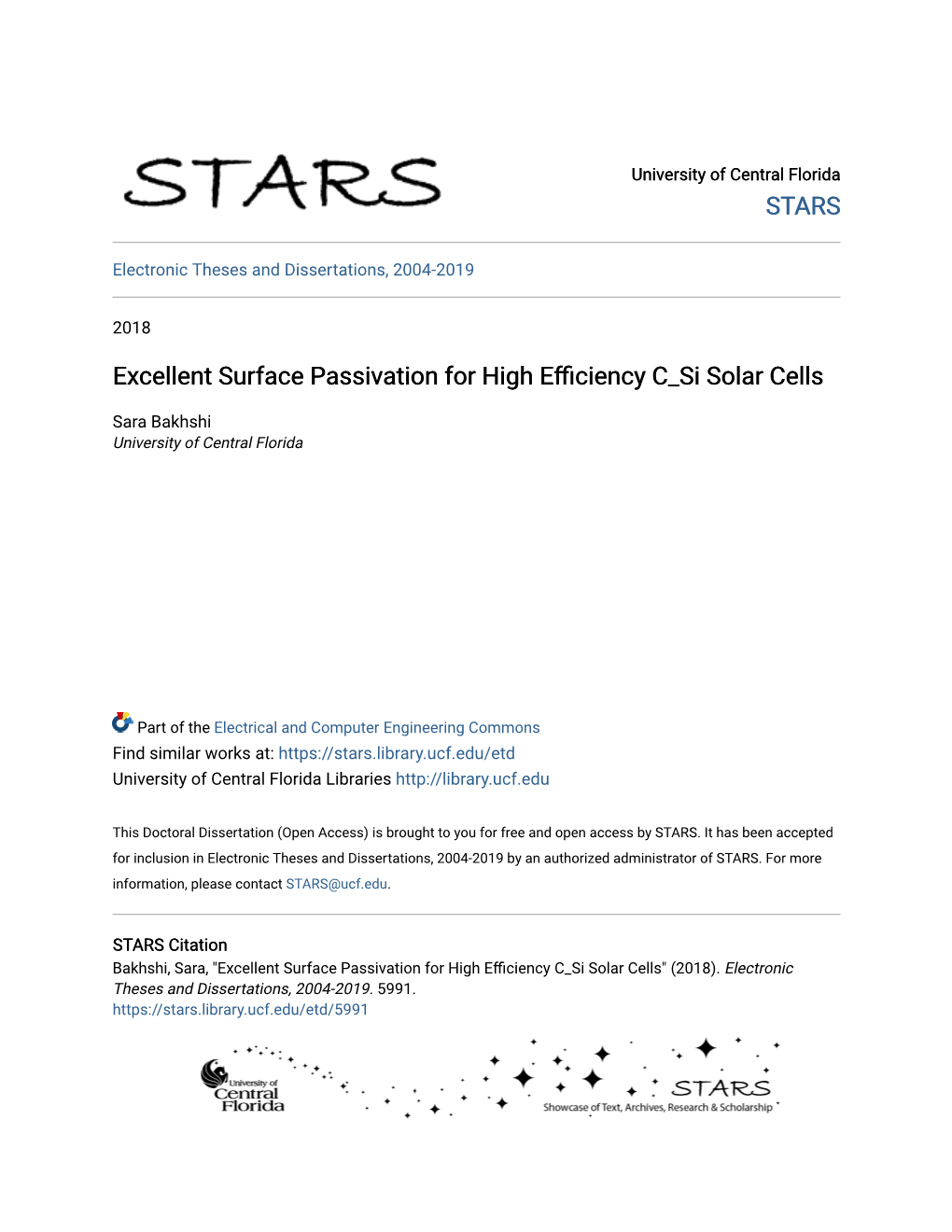 Excellent Surface Passivation for High Efficiency C Si Solar Cells