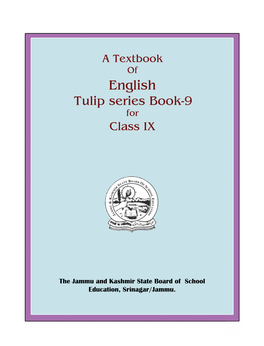Books Tulip English Class IX Jammu & Kashmir Board
