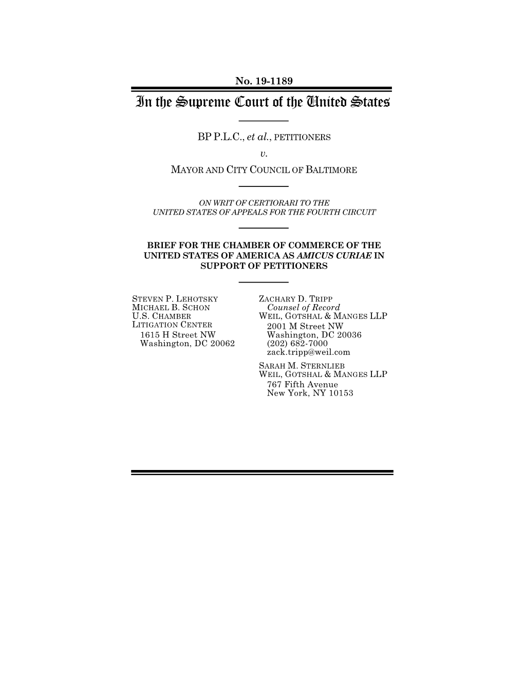 Supreme Court Brief Template