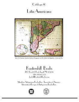 Kaaterskill Books Latin Americana