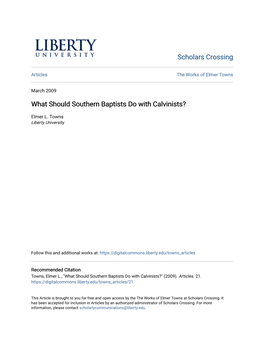 What Should Southern Baptists Do with Calvinists?