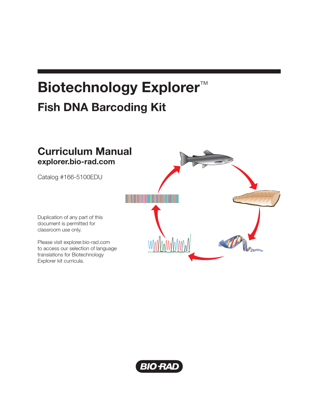 Biotechnology Explorer™ Fish DNA Barcoding Kit