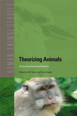 Theorizing Animals Human-Animal Studies