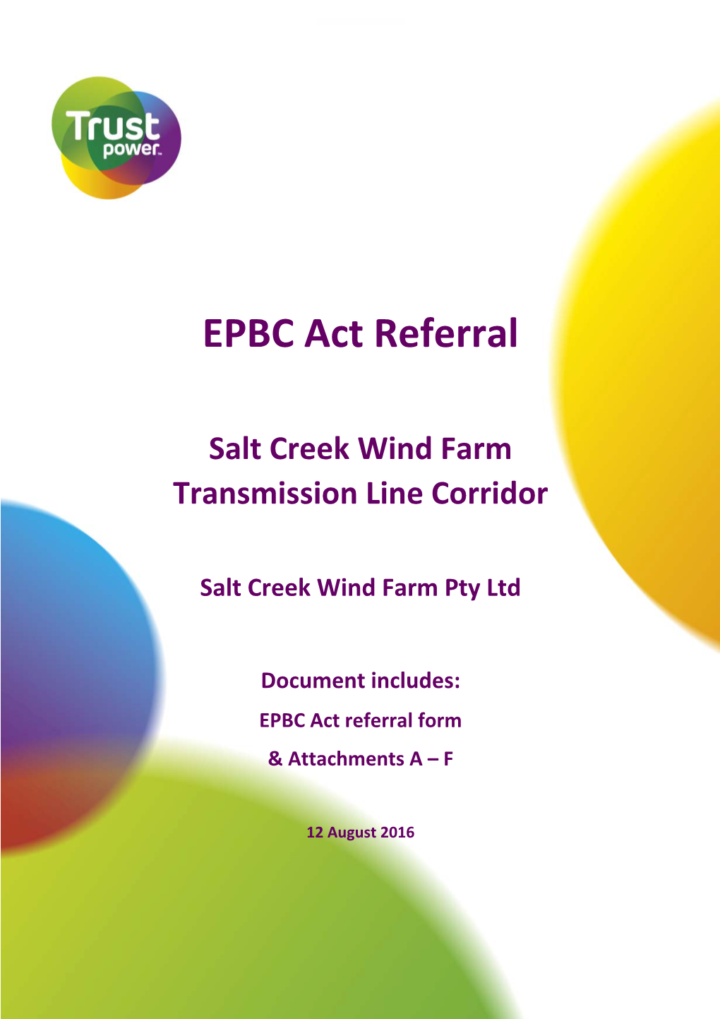 EPBC Act Referral