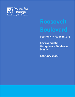 Roosevelt Boulevard Section 4 – Appendix 16