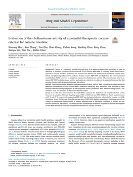 Evaluation of the Cholinesterase Activity of a Potential Therapeutic