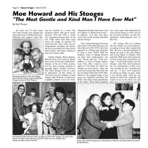 Moe Howard and His Stooges “The Most Gentle and Kind Man I Have Ever Met” by Nick Thomas