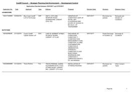 Strategic Planning and Environment : Development Control