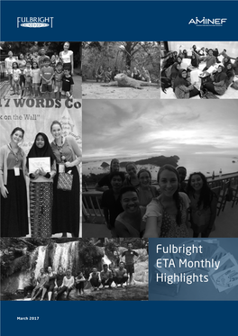 Fulbright ETA Monthly Highlights
