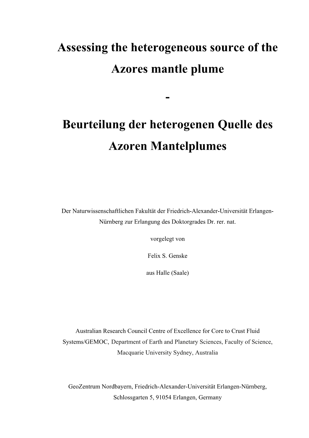 Phd Thesis Felix Genske ER