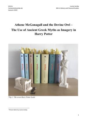 The Use of Ancient Greek Myths As Imagery in Harry Potter