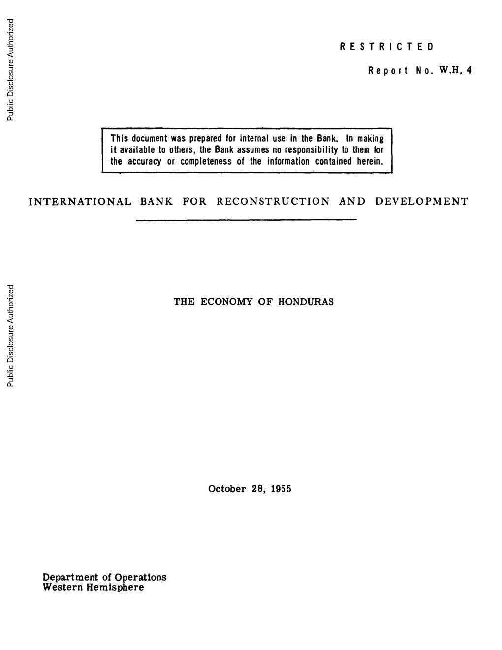 World Bank Document