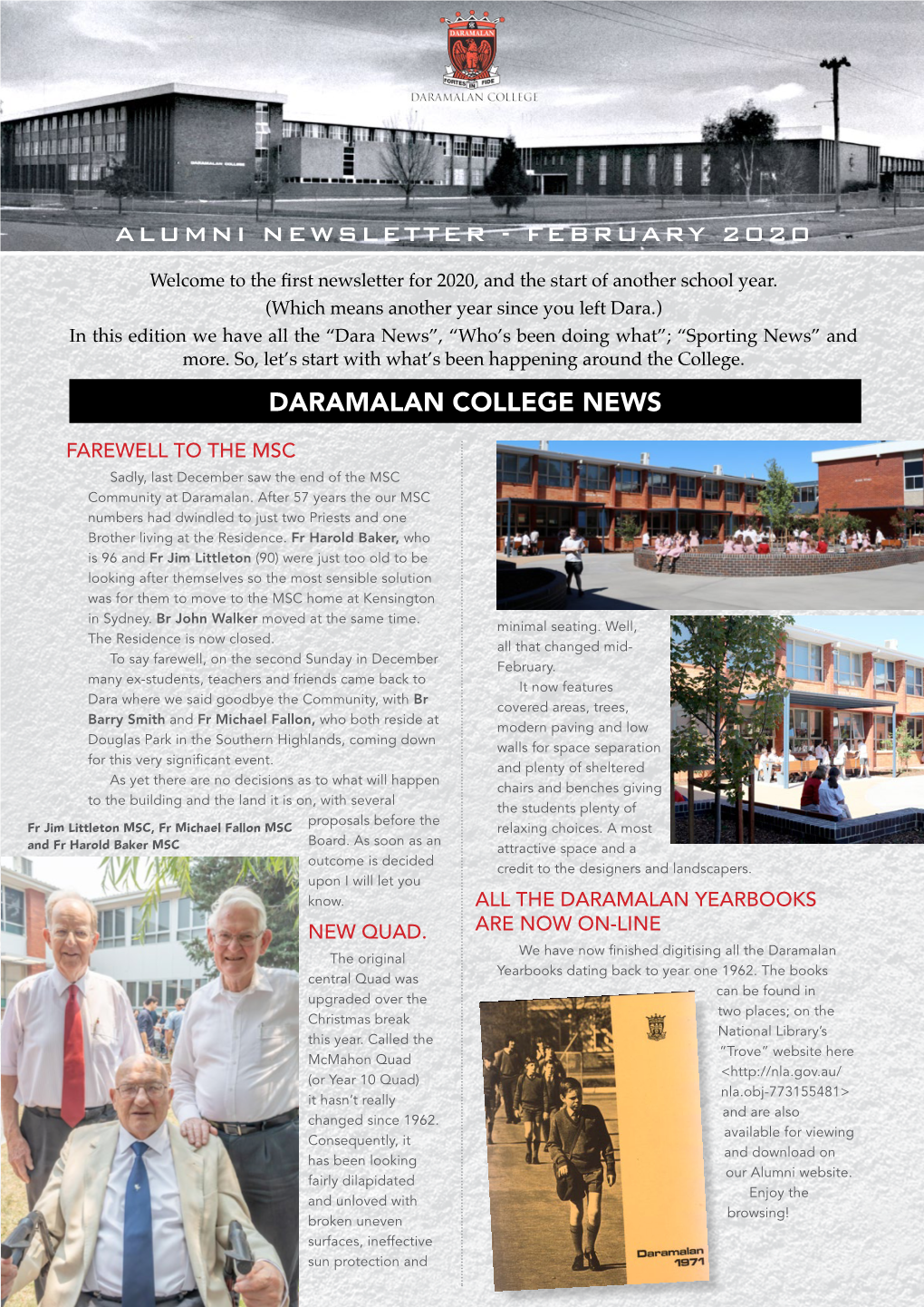 Daramalan College News Alumni Newsletter