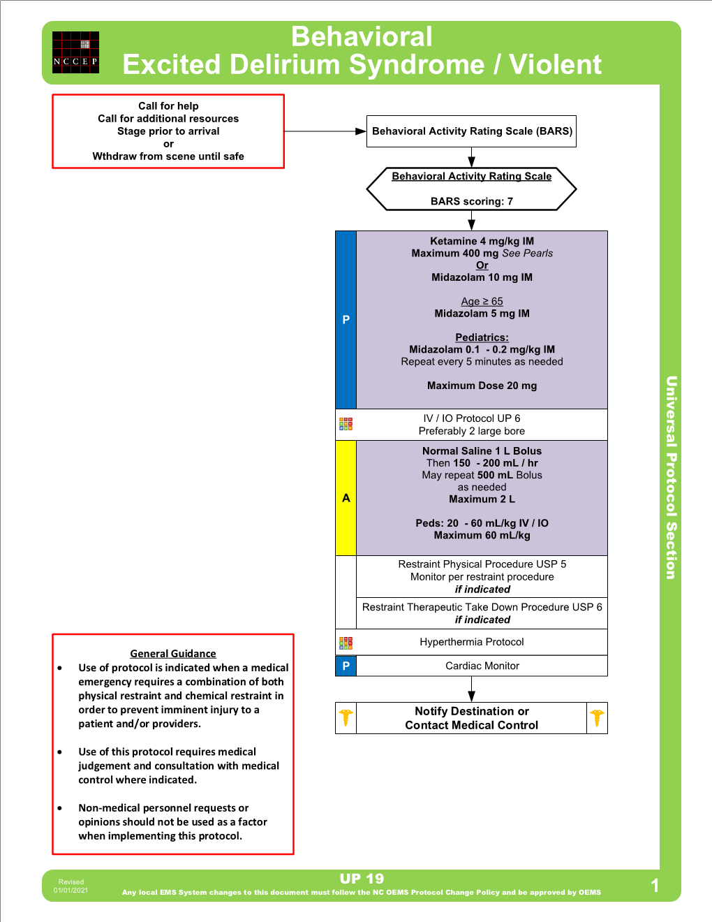 Behavioral Excited Delirium Syndrome / Violent