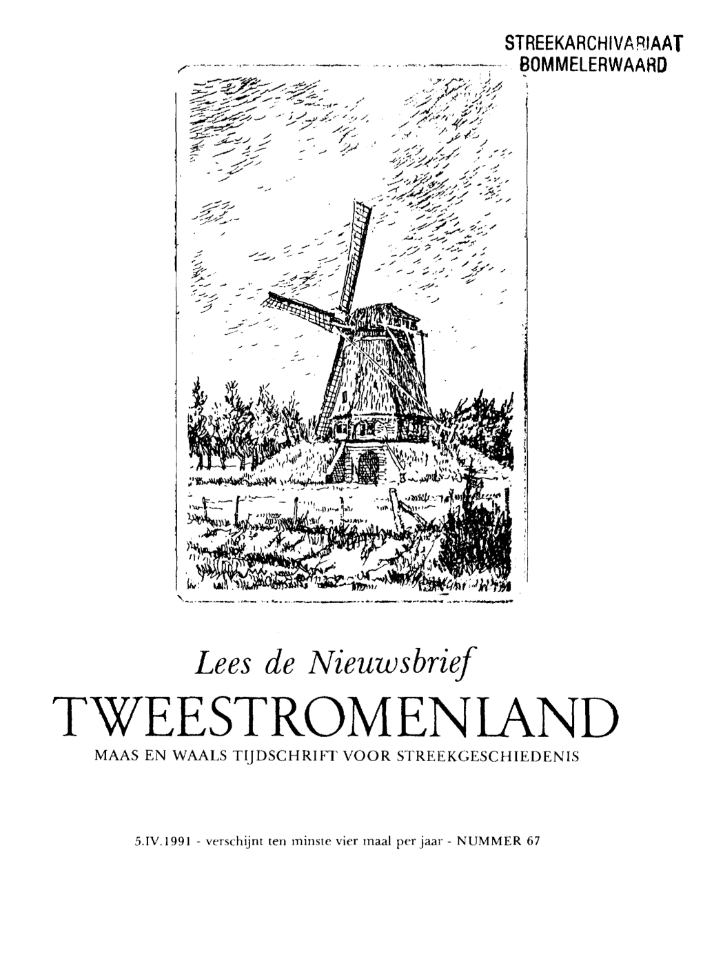 T Weestrom En Land Maas En Waals Tijdschrift Voor Streekgeschiedenis