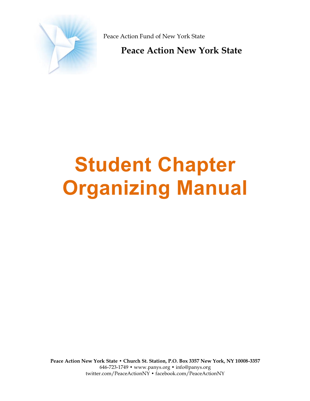 Student Chapter Organizing Manual