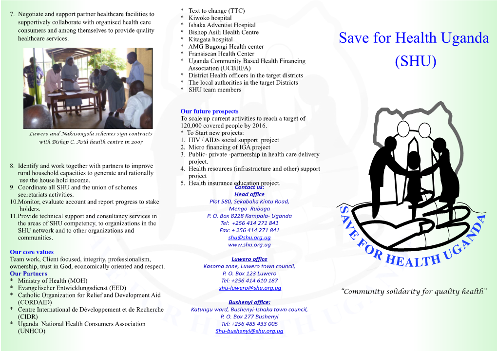Save for Health Uganda (SHU)