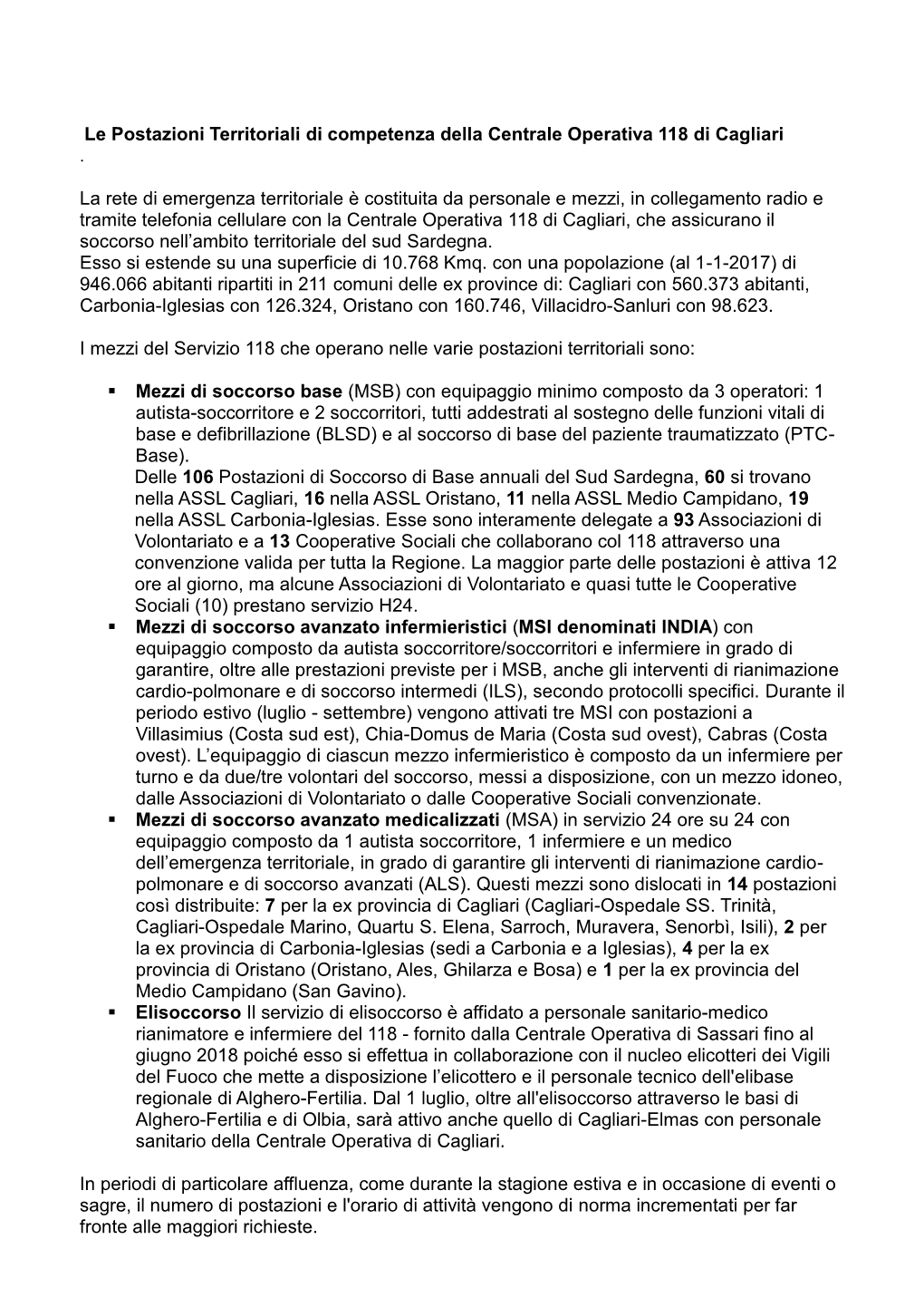 Le Postazioni Territoriali [File.Pdf]