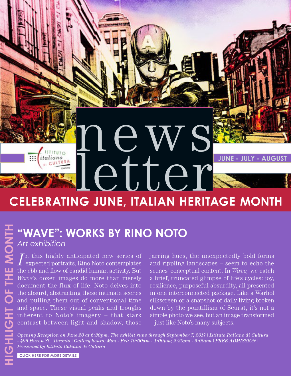 Celebrating June, Italian Heritage Month