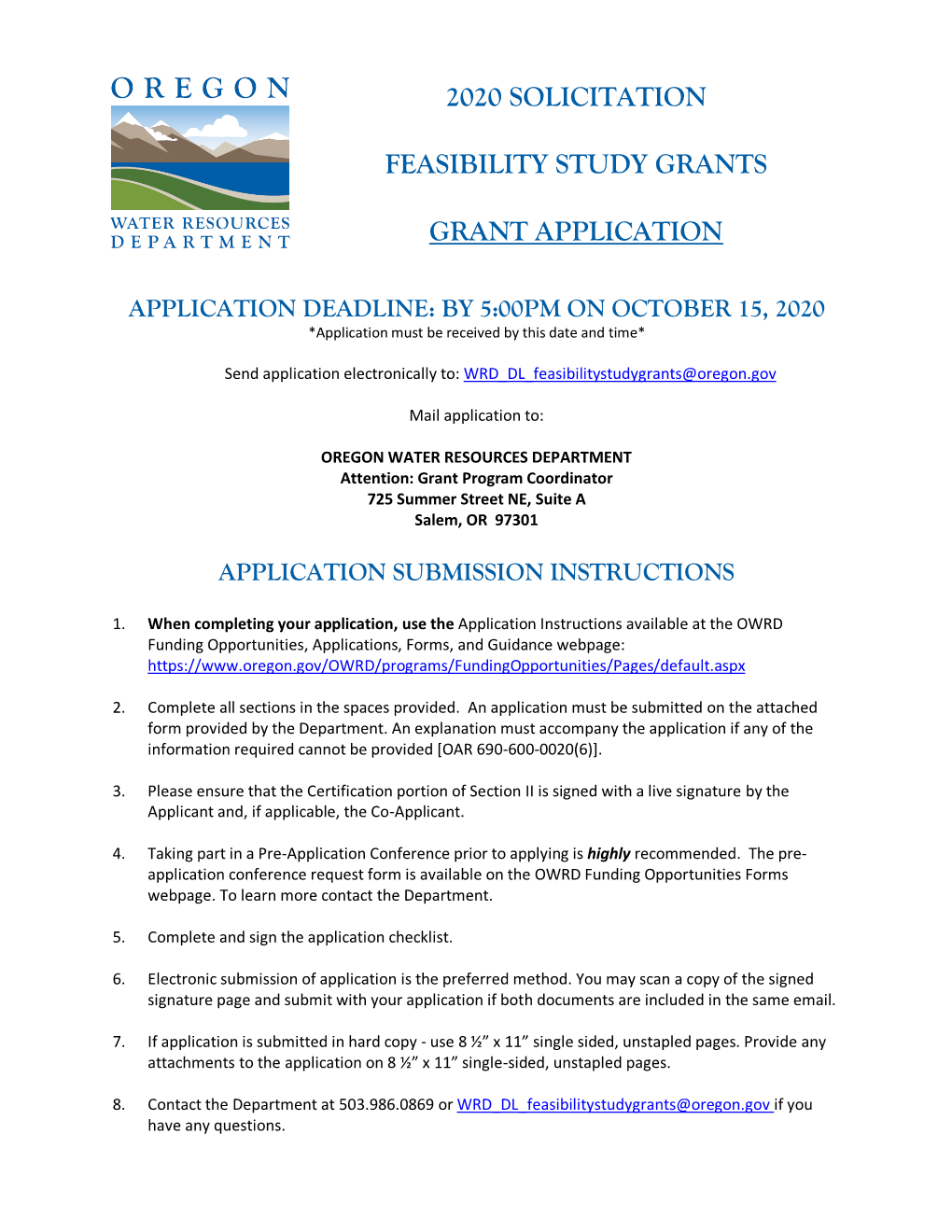 Upper Klamath Lake Water Storage Feasibility Study