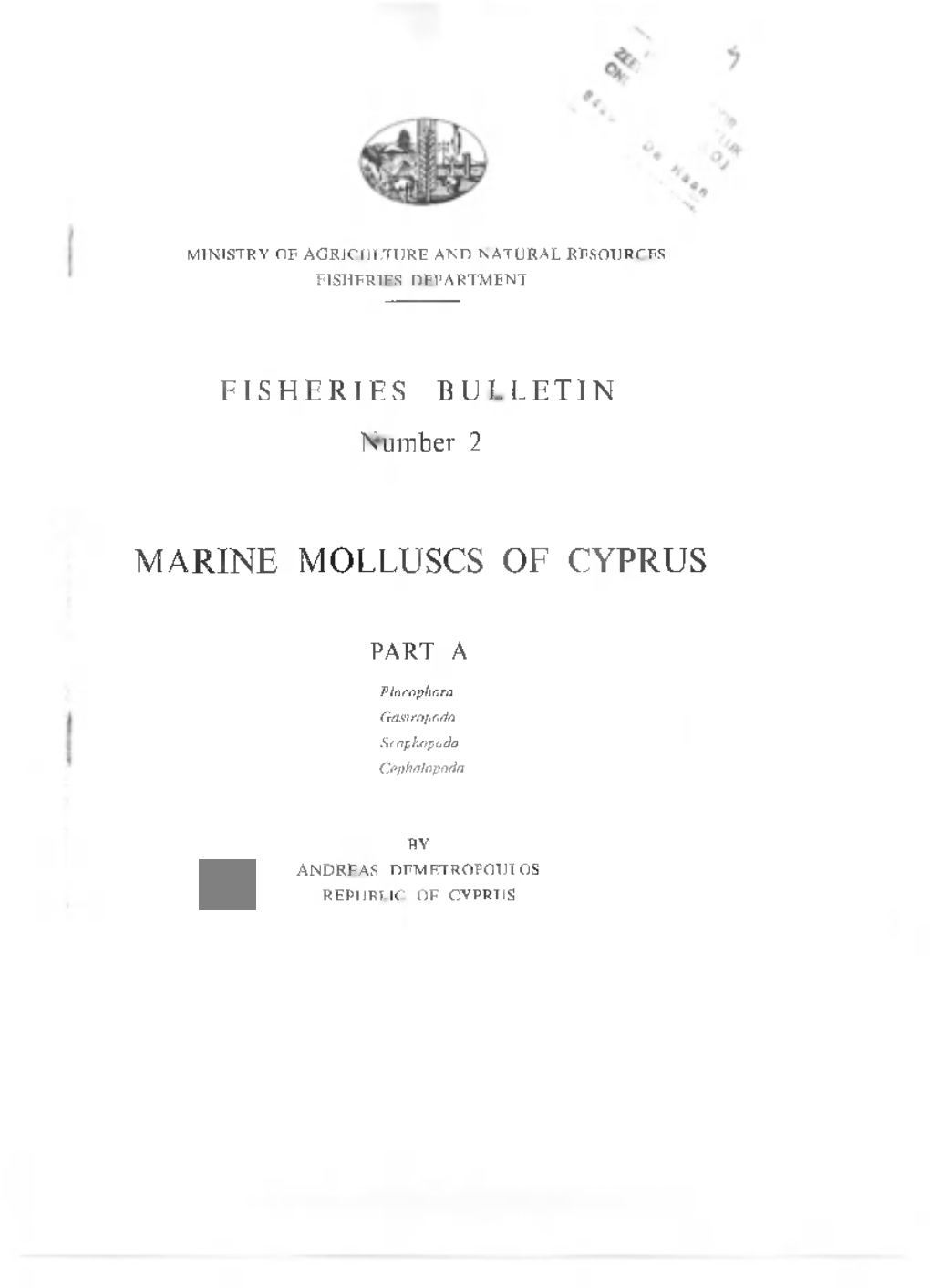 Marine Molluscs of Cyprus