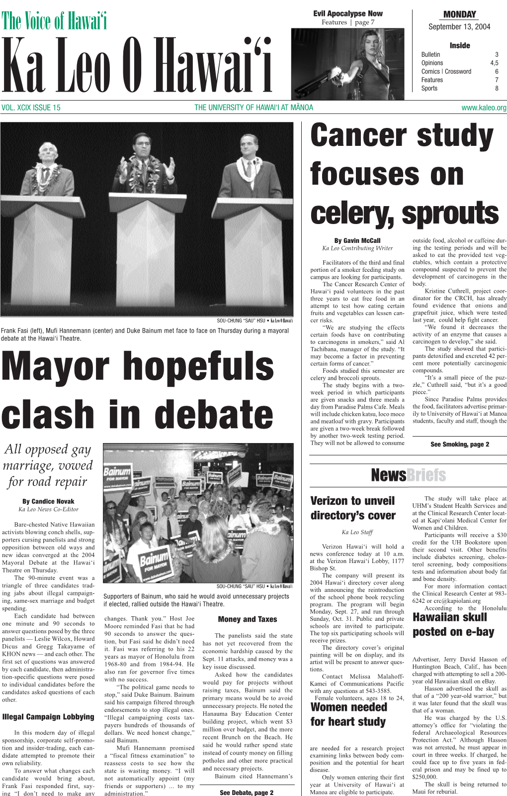 Mayor Hopefuls Clash in Debate