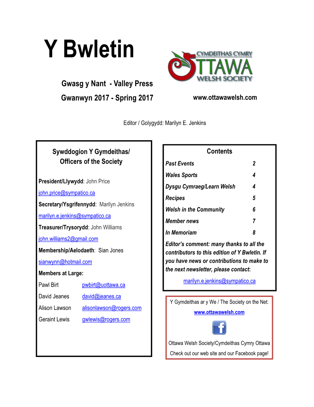 Bwletin Gwanwyn 2017.Pub